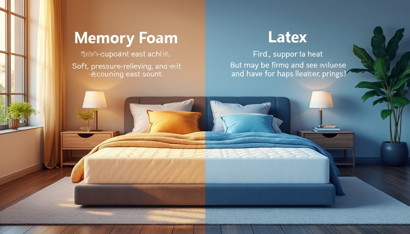 découvrez les avantages et inconvénients des matelas à mémoire de forme et des matelas en latex. comparez leurs caractéristiques pour choisir le meilleur pour votre sommeil.